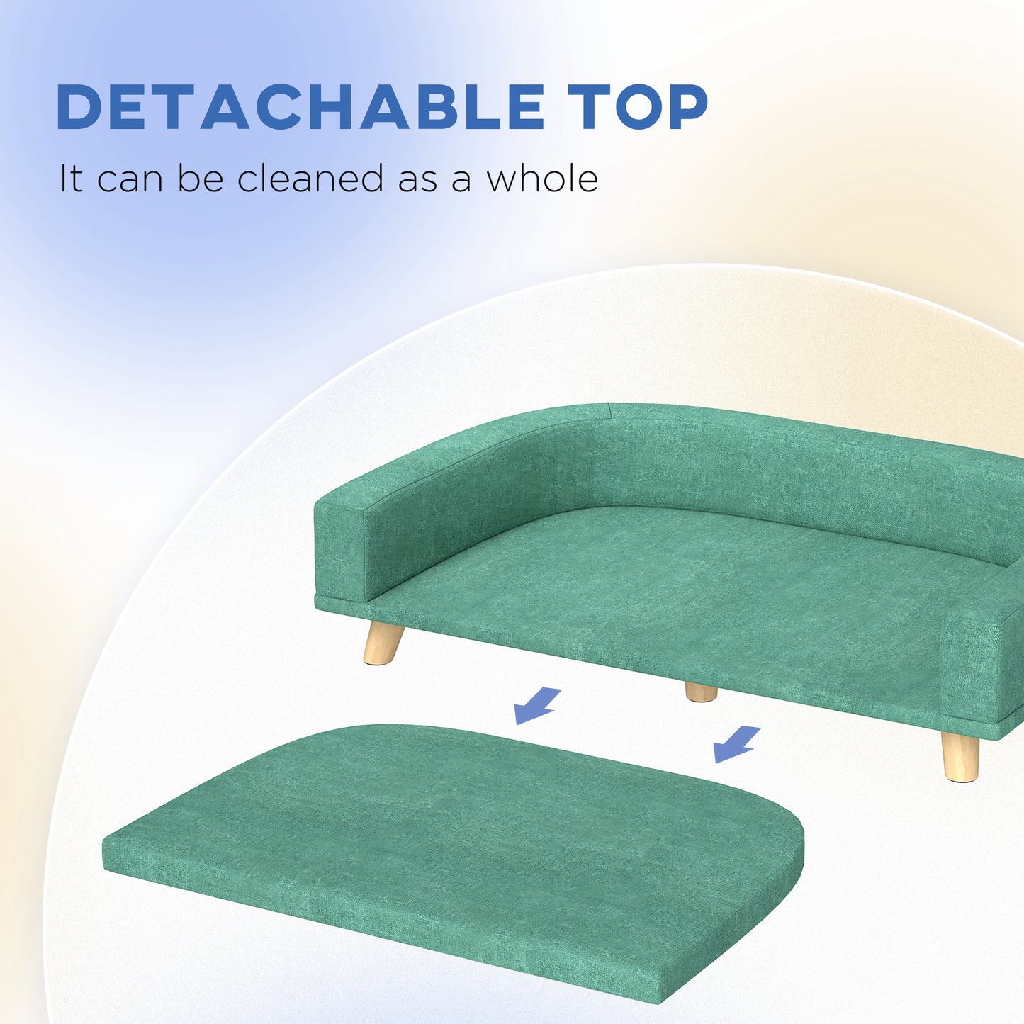 Canapé pour chien grande taille housse lavable