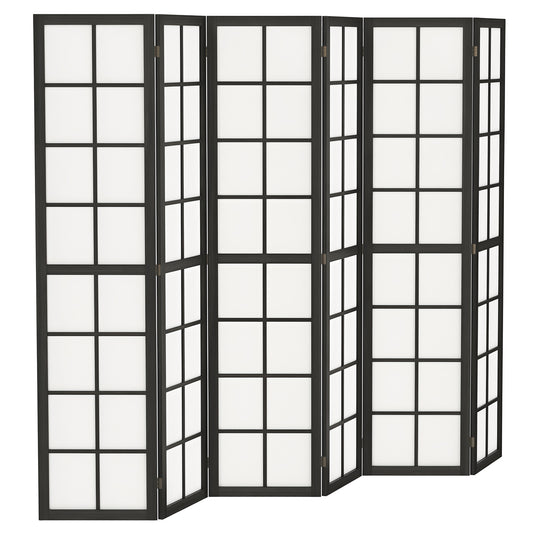 Paravent pliant 4 panneaux en bois de pin