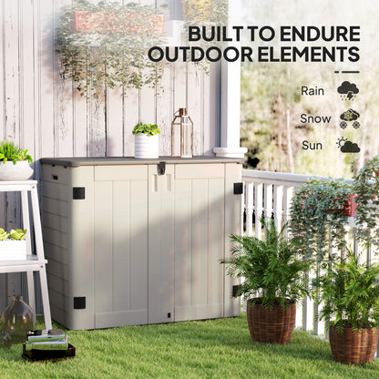 Armoire de rangement extérieur 699 L avec toit ouvrant
