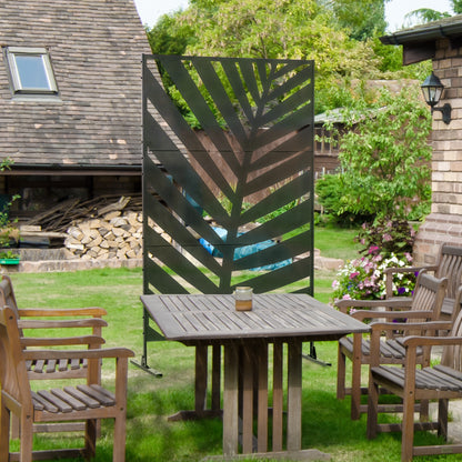 Outsunny Privacy Screen - Willow Style Outdoor Decorative Panel