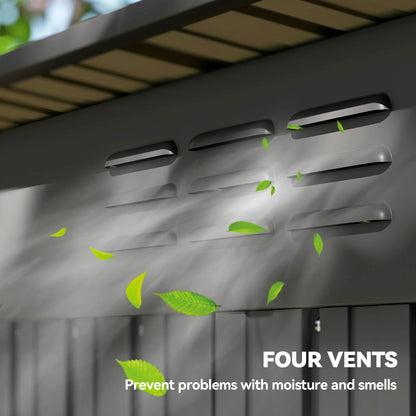 Remise de rangement extérieur 5,2 x 3,5 m — Gris foncé