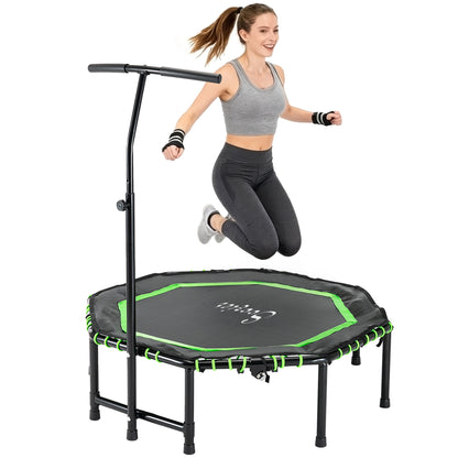 Mini trampoline pliable avec barre réglable 122 cm