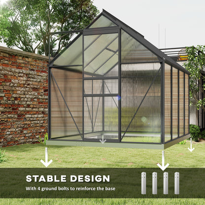 Serre de jardin polycarbonate 183 x 183 x 198 cm