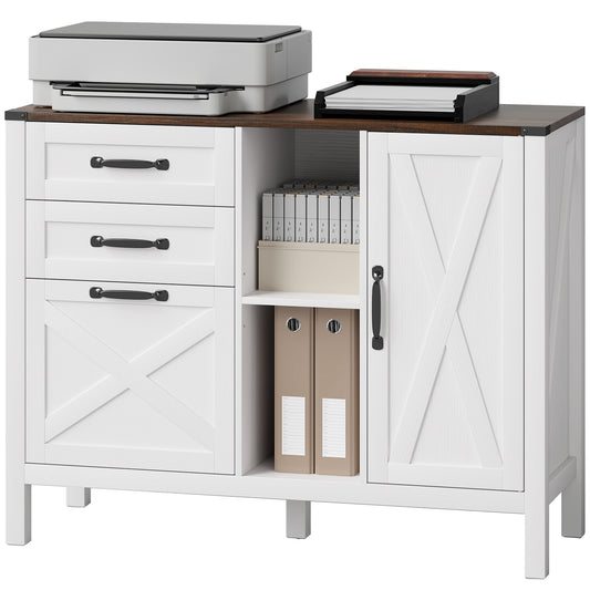 Classeur latéral de bureau style champêtre