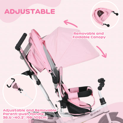 Tricycle évolutif 6 en 1 pour tout-petits 1-5 ans