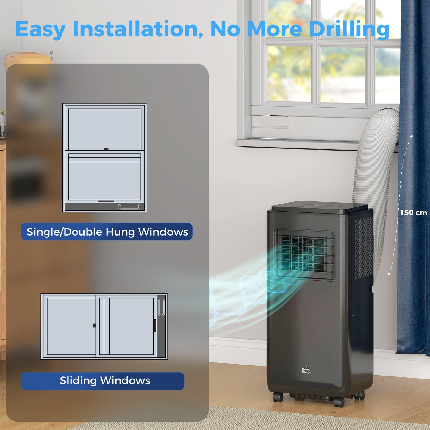 Climatiseur portatif 8 000 BTU 5 en 1 — Blanc