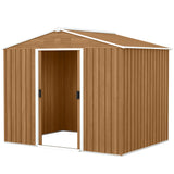 Abri de rangement extérieur 8' x 6' acier galvanisé