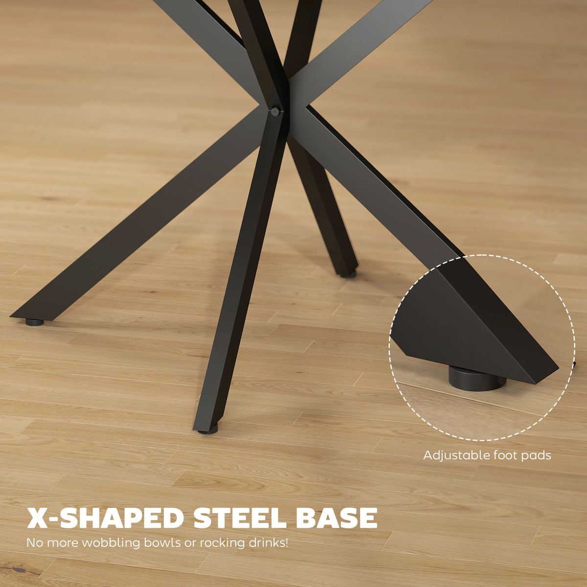 Table à manger extensible industrielle