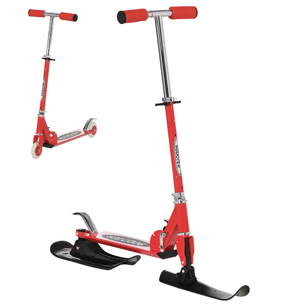 Trottinette des neiges pliable 2 en 1