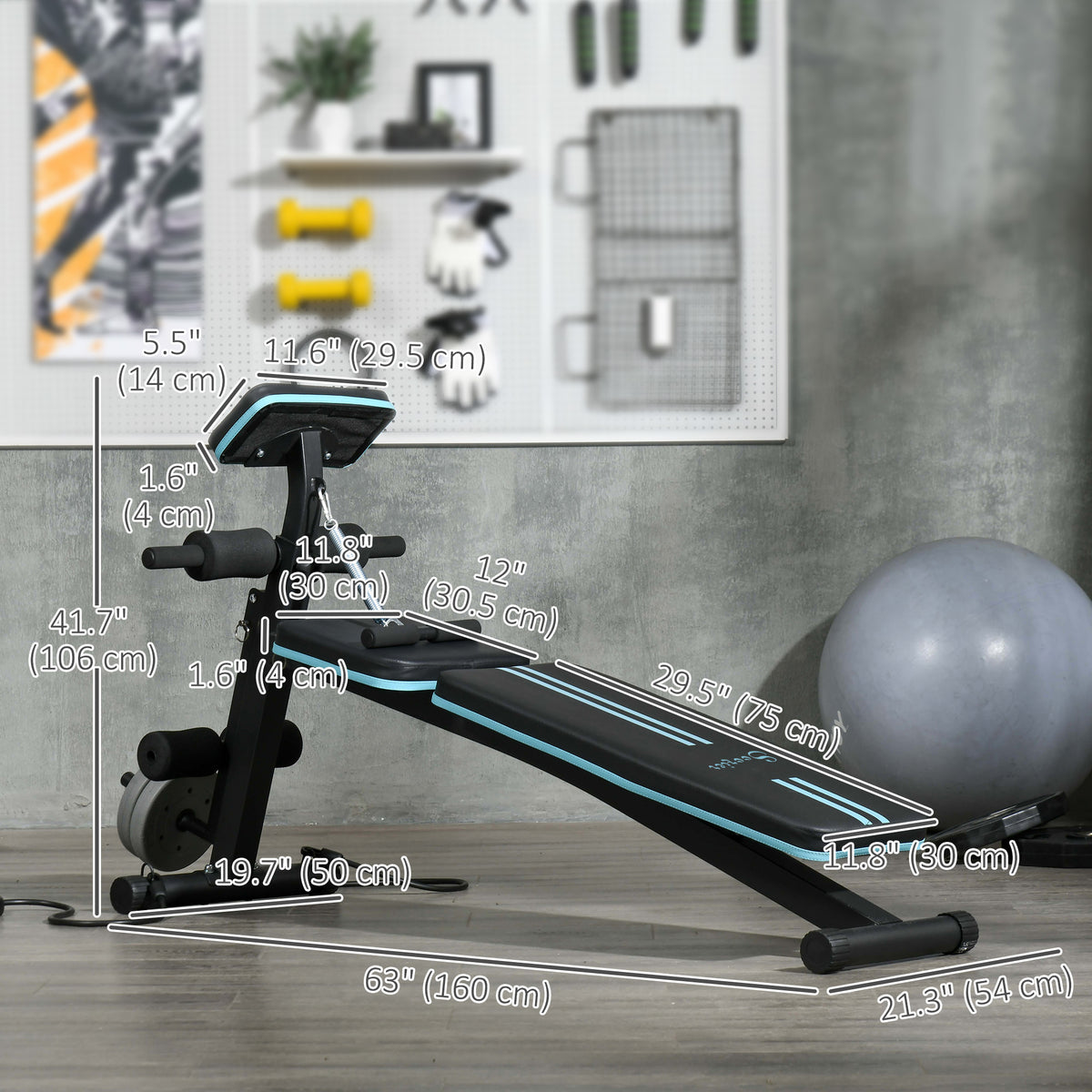 Banc d'entraînement pliable réglable pour musculation à domicile