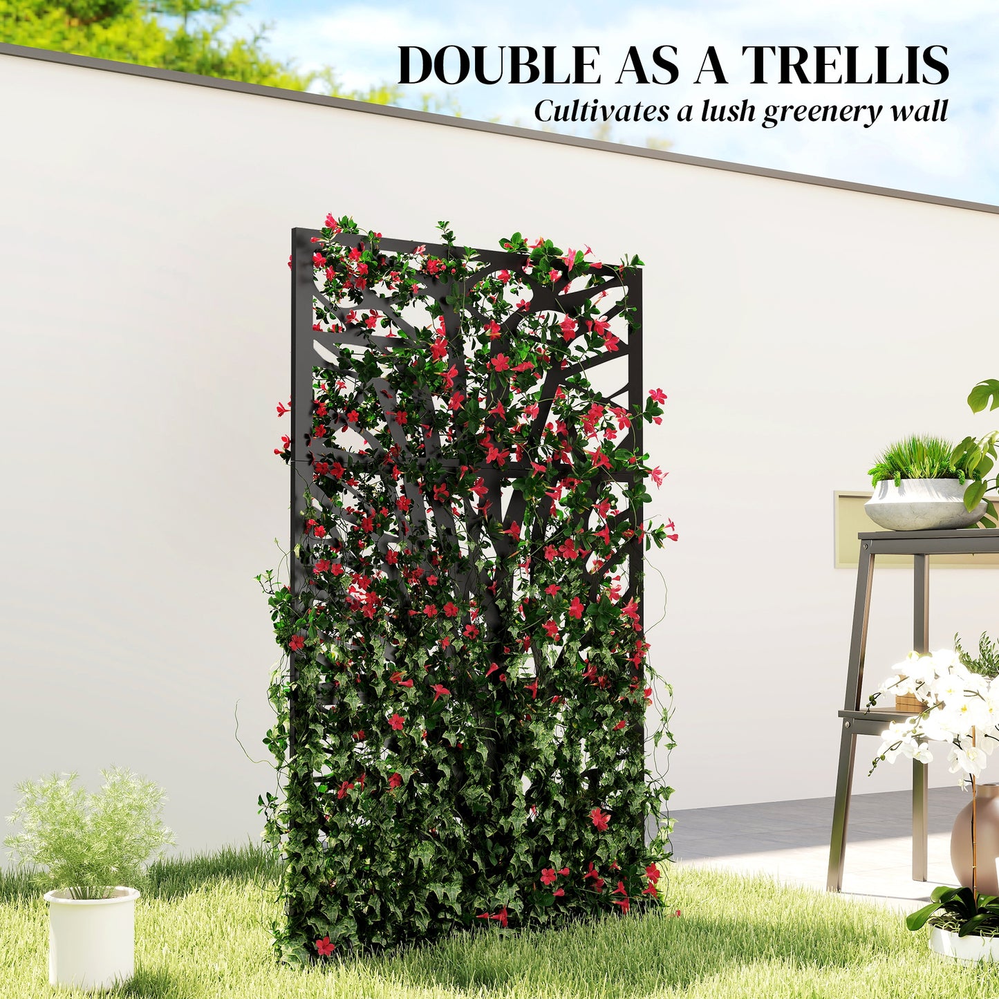 Paravent extérieur métal 183cm intimité jardin