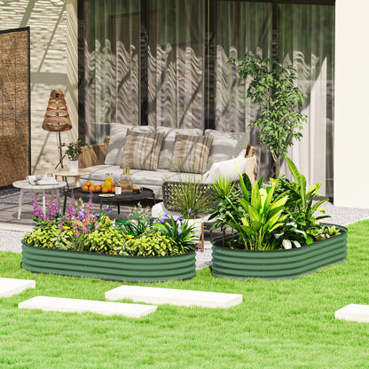 Bac de jardinage surélevé en acier galvanisé