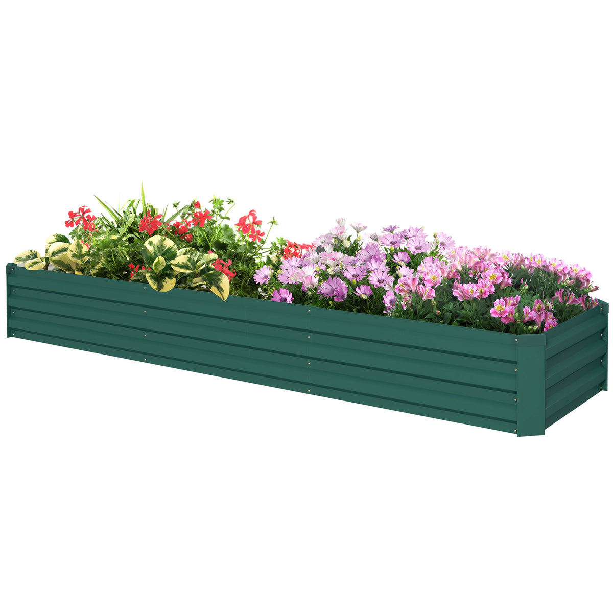 Bac surélevé galvanisé 8'x2'x1' pour jardin
