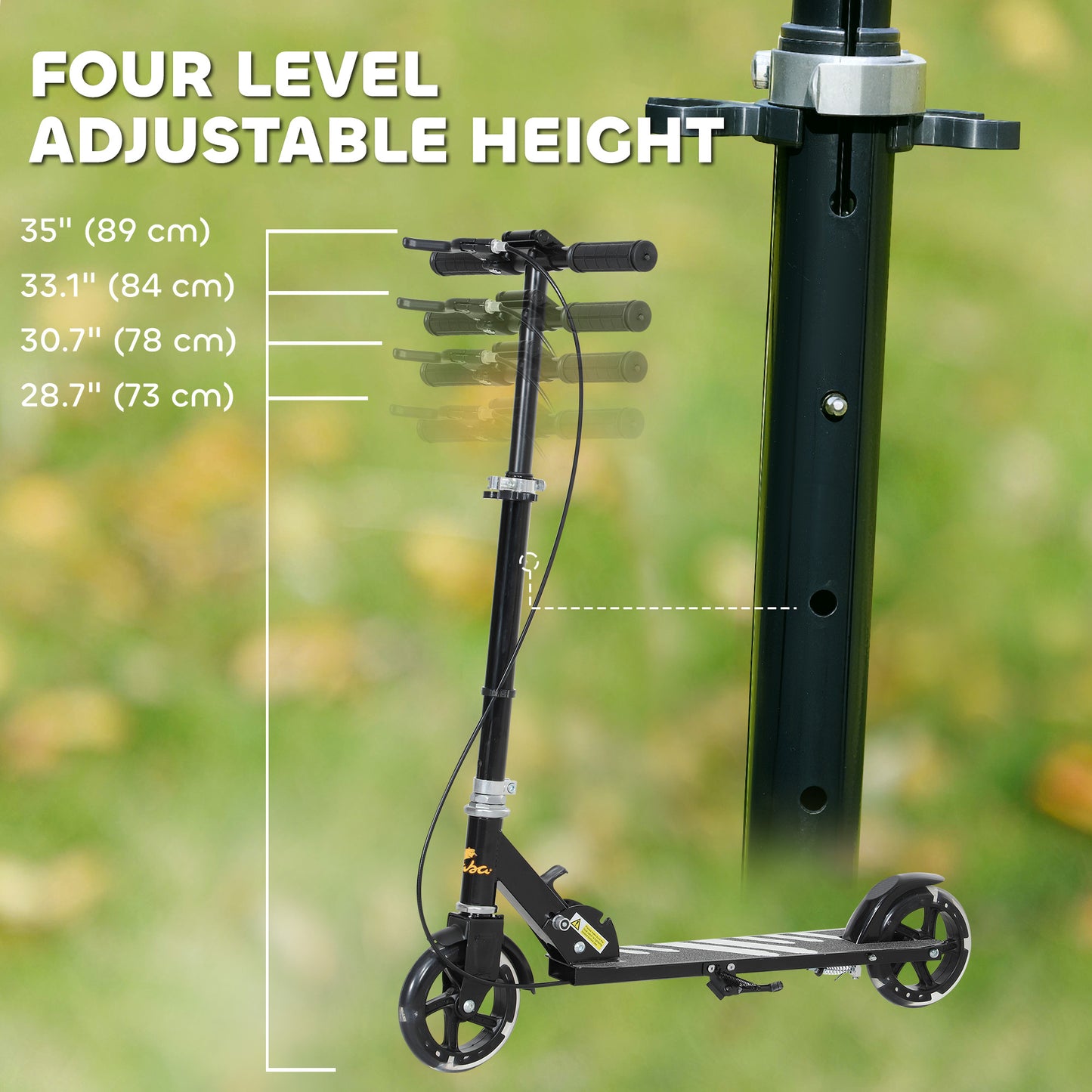 Trottinette enfant roues lumineuses réglable 3-8 ans