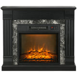 Foyer électrique mantel bois freestanding