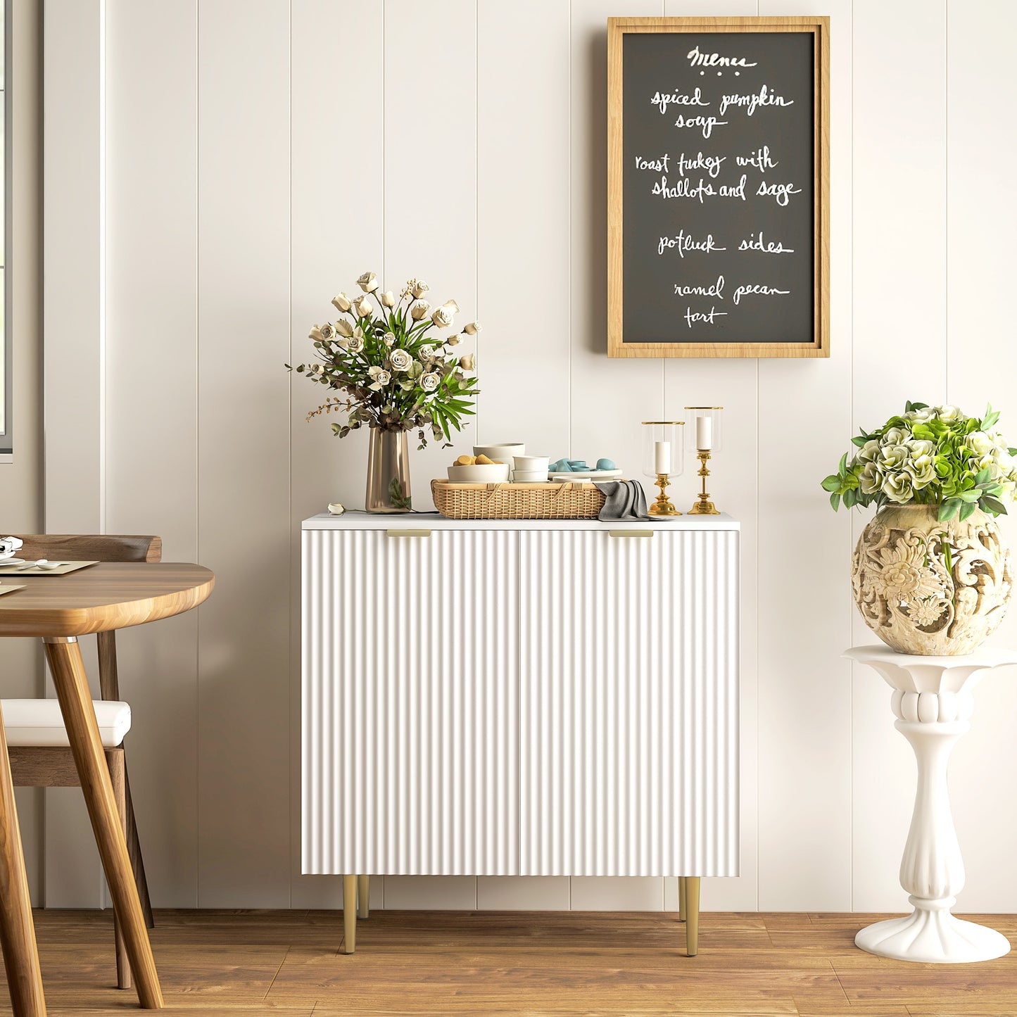 Armoire de rangement cuisine tablettes ajustables pieds métal