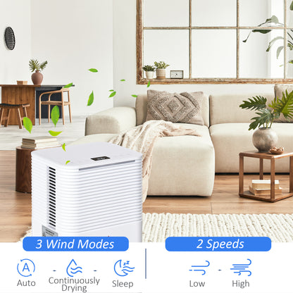 Déshumidificateur portatif 3 modes minuterie 24h