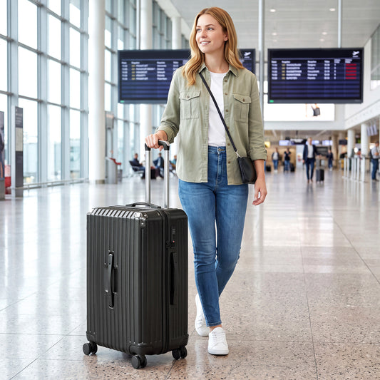 Valise rigide 61 cm protection coins serrure TSA