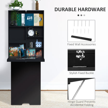 Bureau mural escamotable convertible multifonctionnel