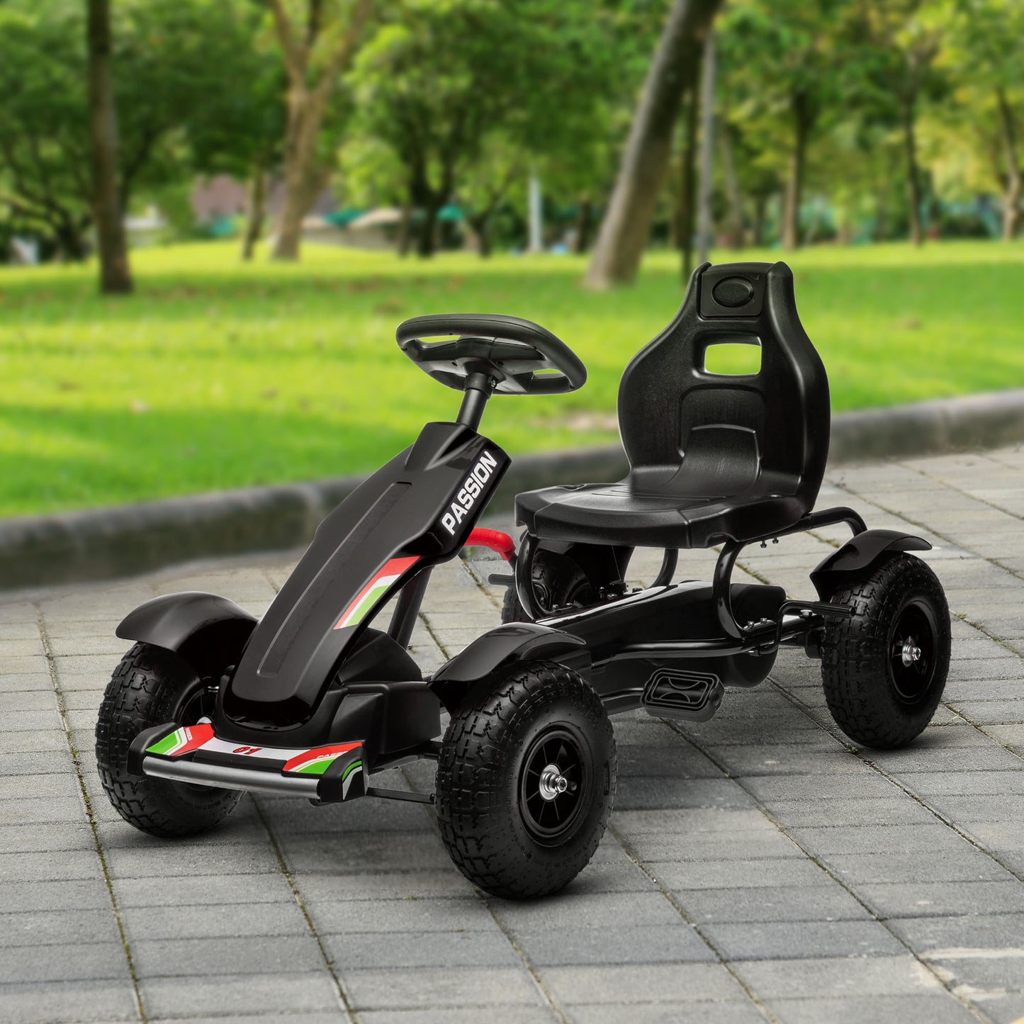 Kart à pédales pour enfants avec freins
