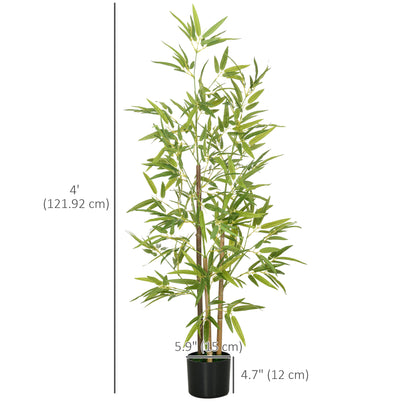 Arbres bambou artificiels en pot 183 cm — lot de 2