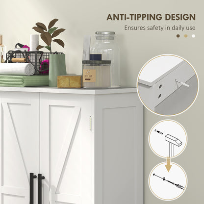 Armoire de salle de bain style fermette avec tiroirs