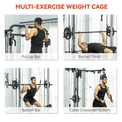 Machine Smith multifonction rack de squat et poulie