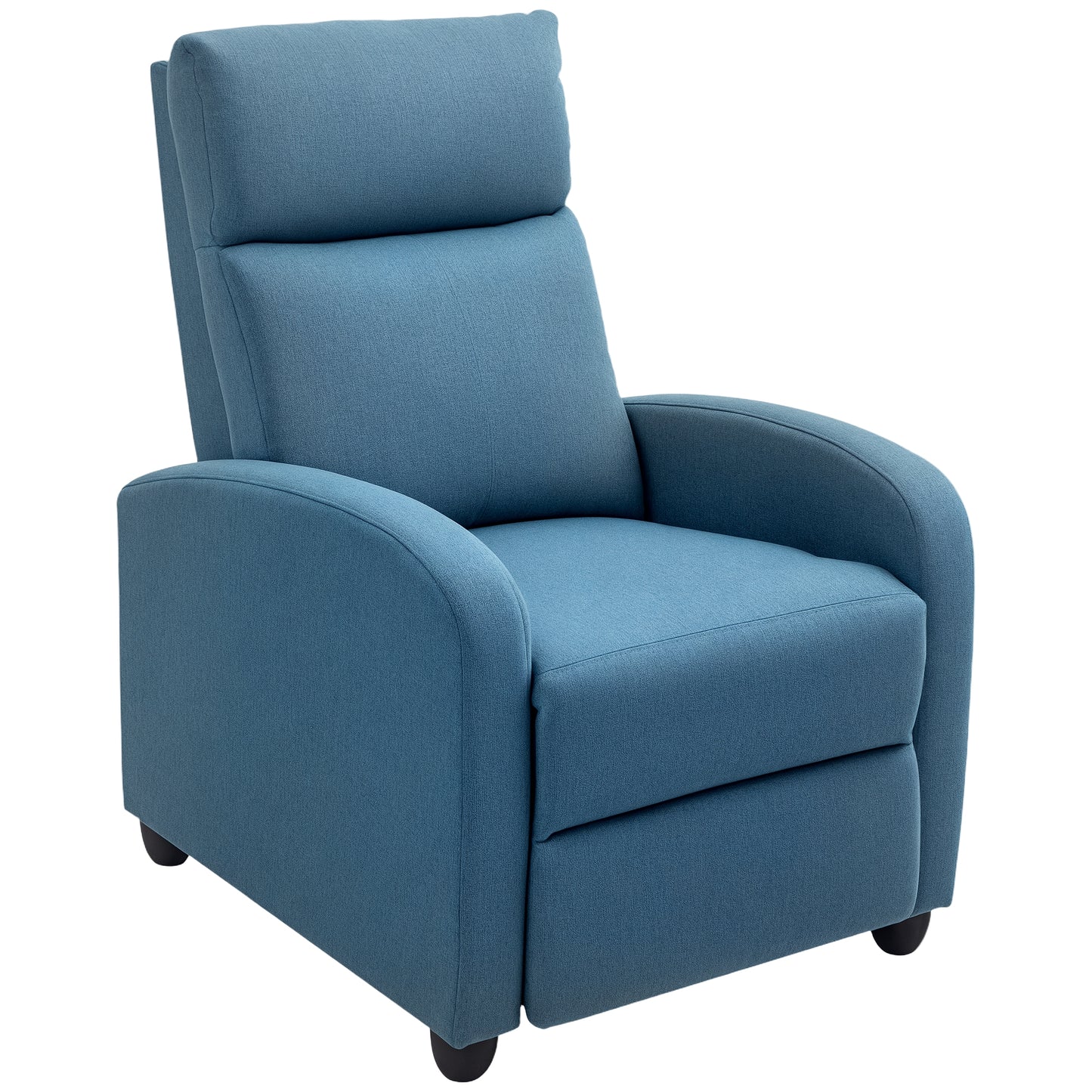 Fauteuil inclinable manuel rembourré lin pour salon