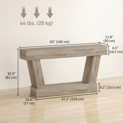Console vintage pour entrée en bois d'ingénierie