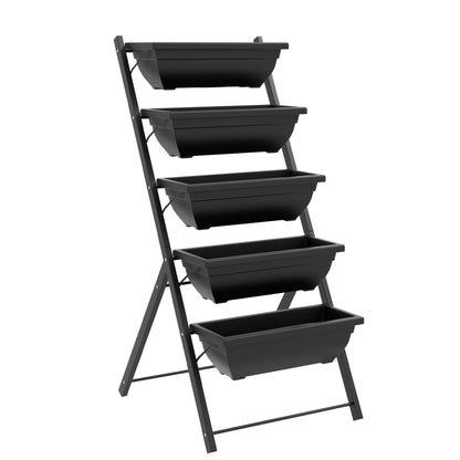 Jardinière 5 étages avec support — acier