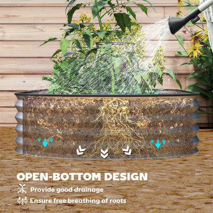 Bac de jardinage surélevé en acier galvanisé