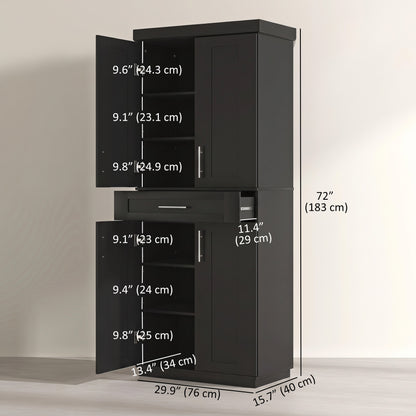 Armoire de cuisine autoportante à portes et tiroir