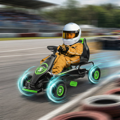 Kart à Pédales pour Enfants - Cadre Acier avec Freins