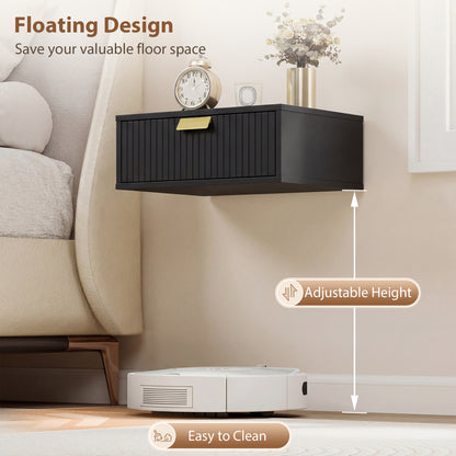 Tables de chevet flottantes murales — Lot de 2