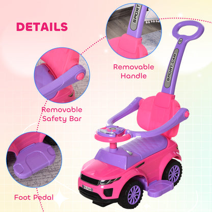 Voiture porteur pousseur 3 en 1 pour tout-petits