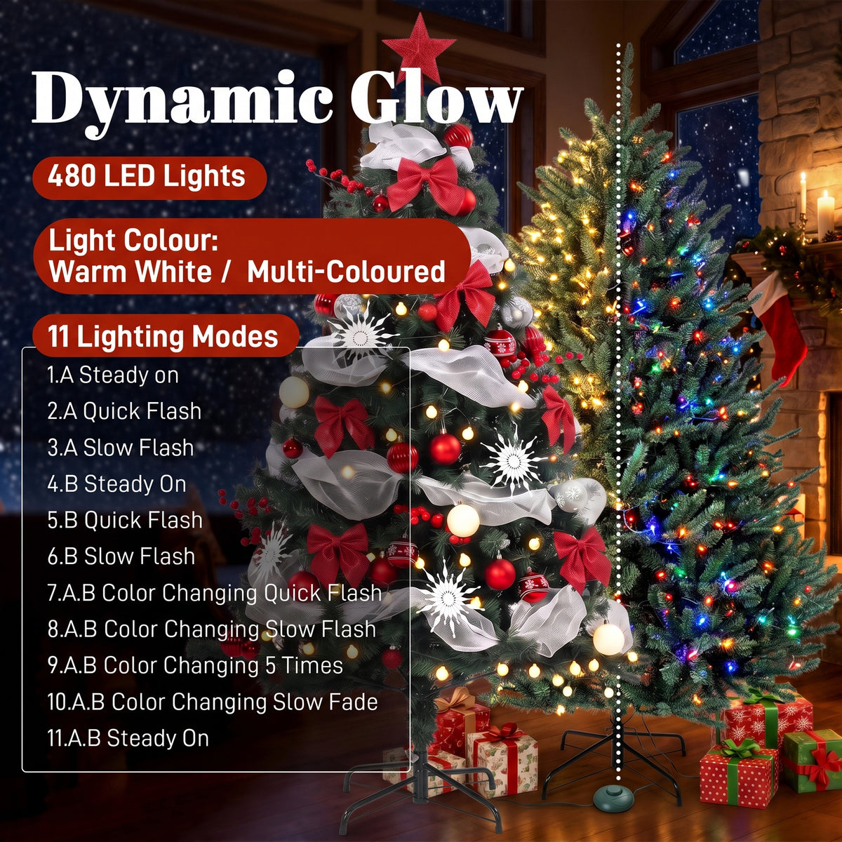 Arbre de Noël artificiel prééclairé de 152 cm
