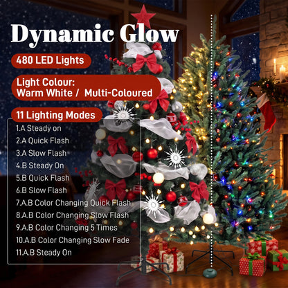 Arbre de Noël artificiel prééclairé de 152 cm
