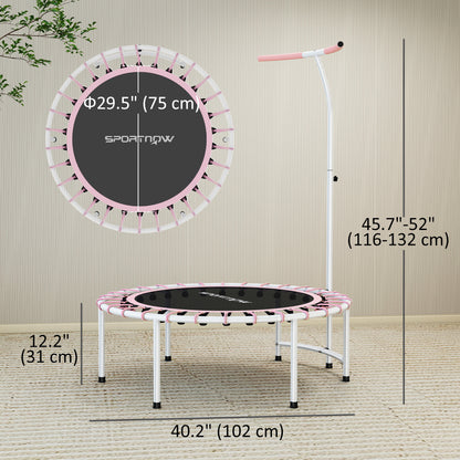 Trampoline de fitness 101 cm poignée ajustable