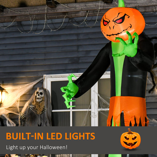 Décoration gonflable Halloween fantôme citrouille 9 pi
