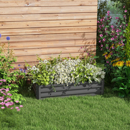 Jardinière surélevée galvanisée acier 120x60x30cm