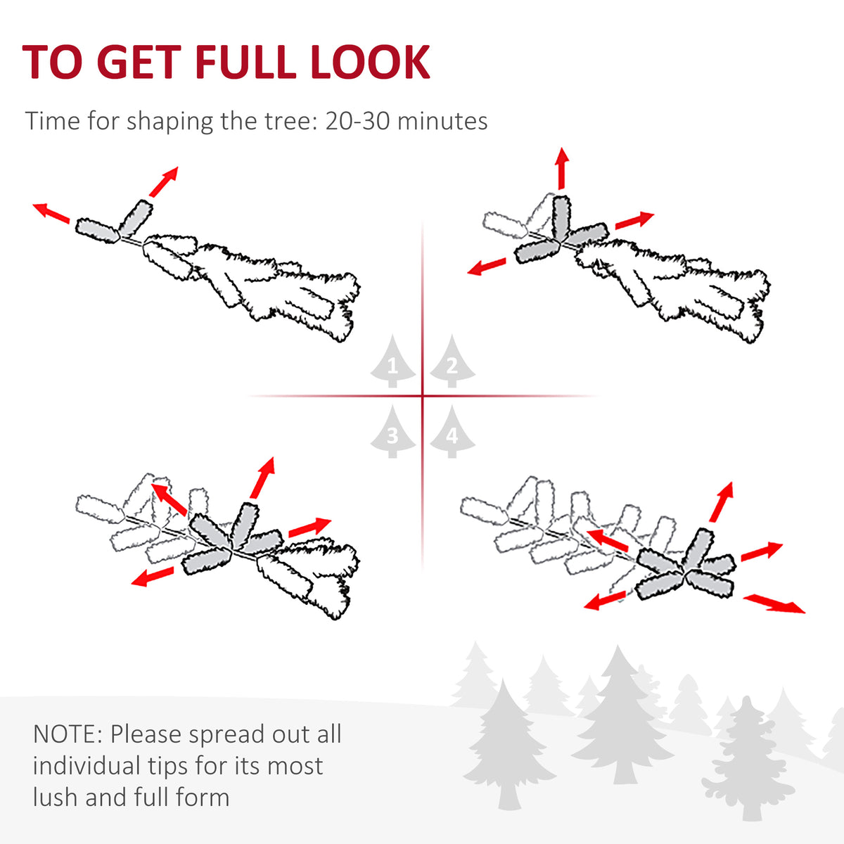 Arbre de Noël artificiel à fibre optique prééclairé