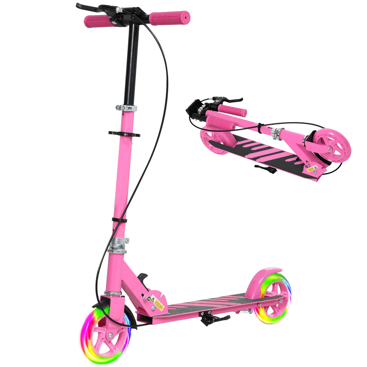 Trottinette enfant roues lumineuses réglable 3-8 ans