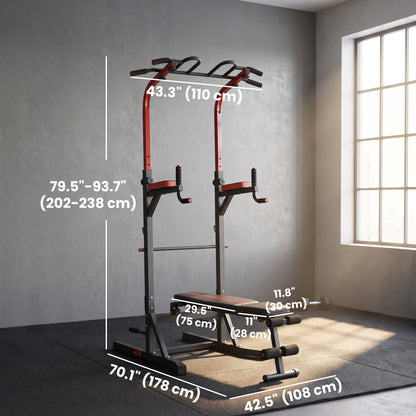 Station de musculation multifonction avec banc de redressement