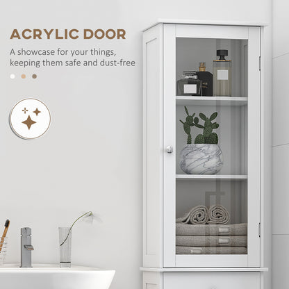 Armoire salle de bain haute avec tiroir et portes