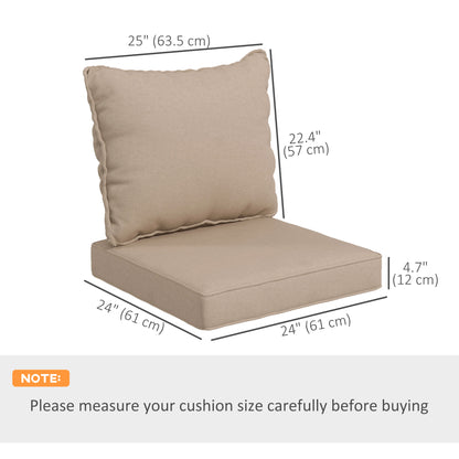 Coussins chaise patio 4 pièces avec dossier