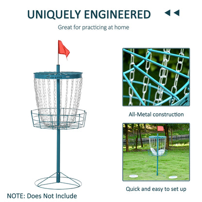 Panier de disc golf portable 24 chaînes avec sac