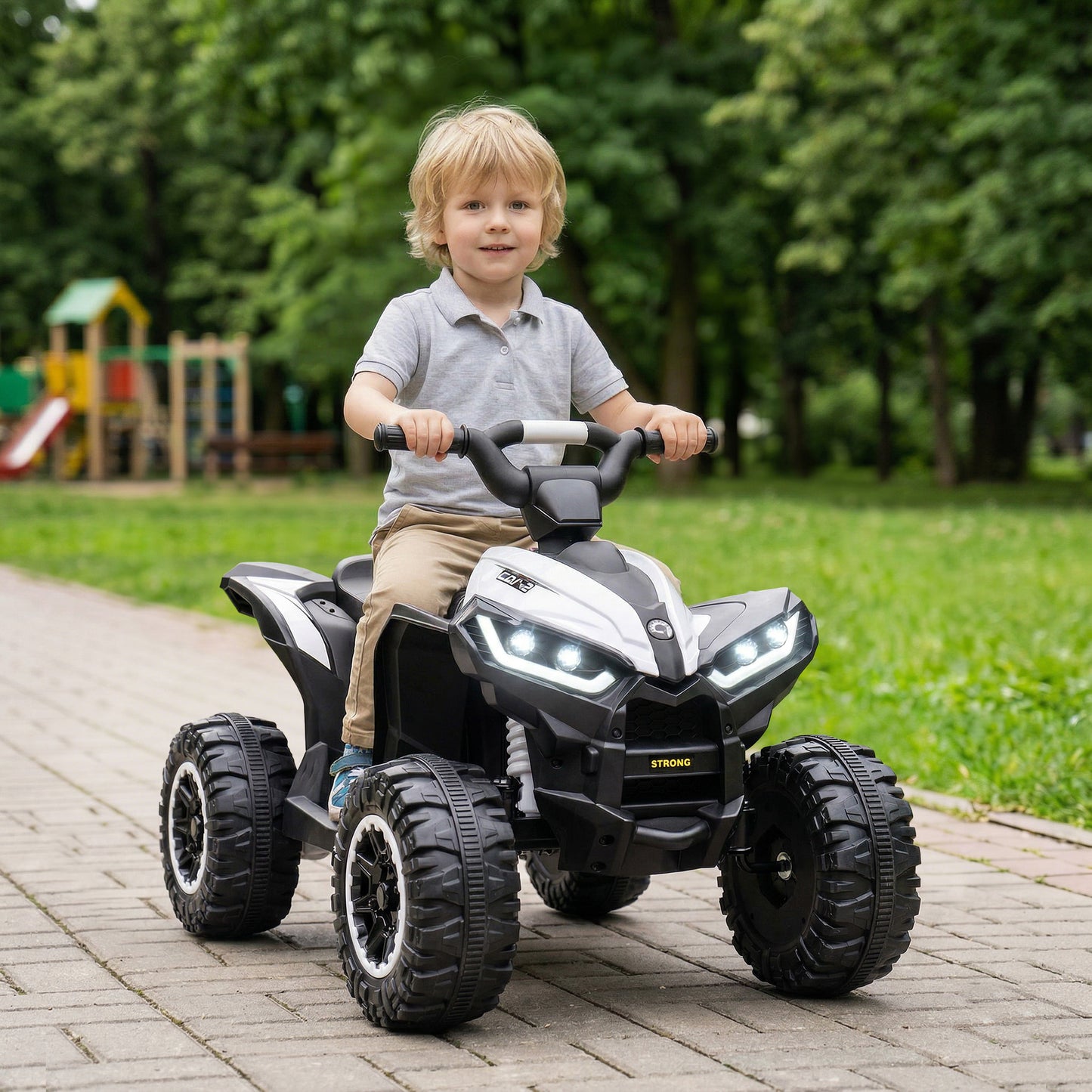 Quad électrique enfant avec musique et phares