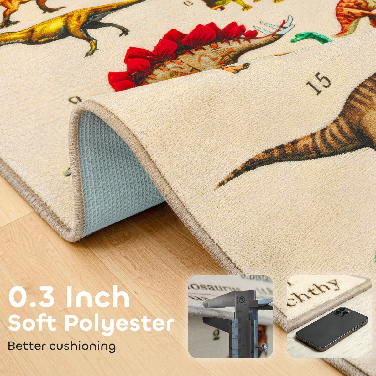 Tapis de jeu pour bébés motif dinosaure