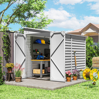 Abri de rangement acier galvanisé 4,6 x 9 pi