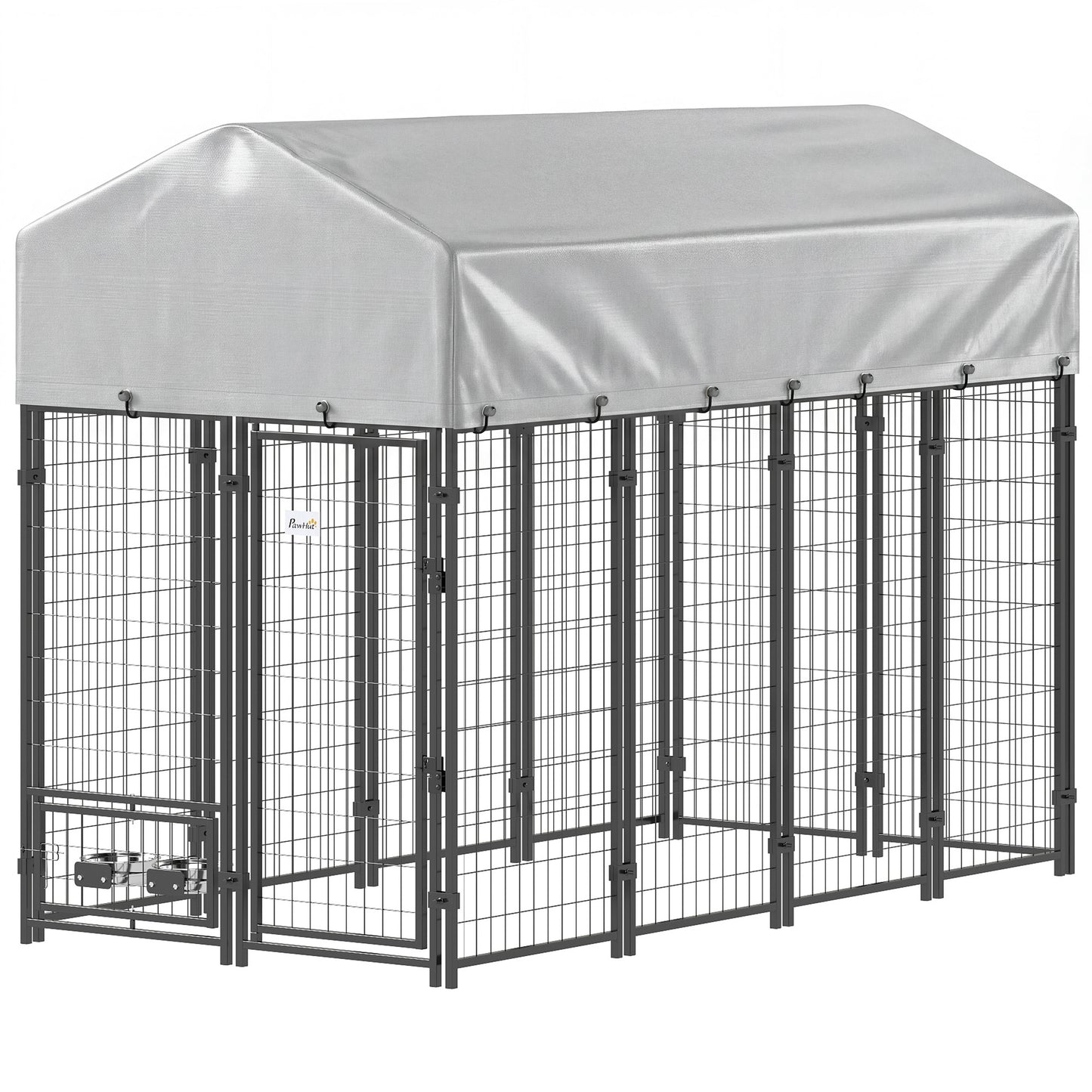 Enclos pour chien extérieur verrouillable acier soudé